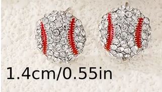 DRIPPY BASEBALL EARRINGS