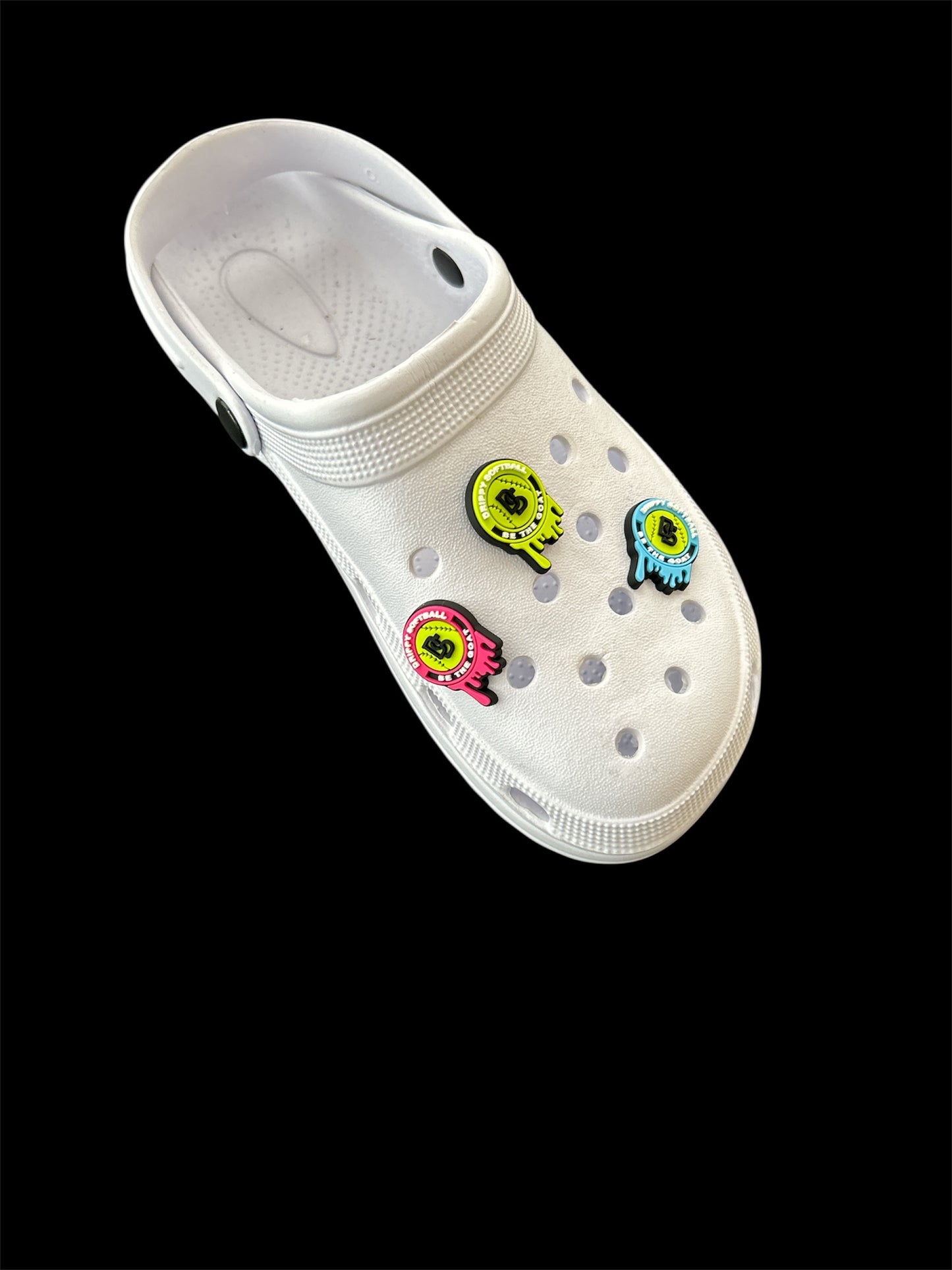 DRIPPY SOFTBALL CLOG CHARMS