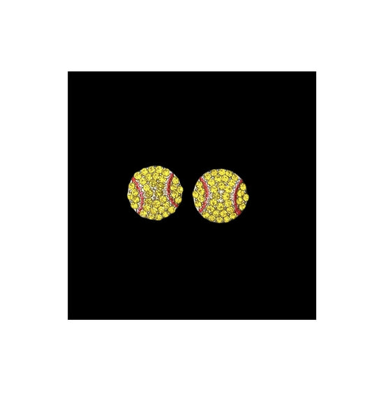DRIPPY SOFTBALL EARRINGS