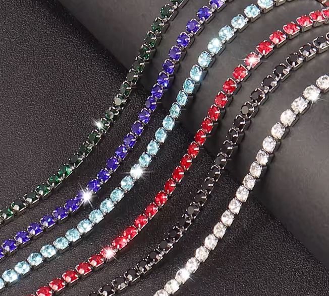 DRIPPY TENNIS NECKLACES